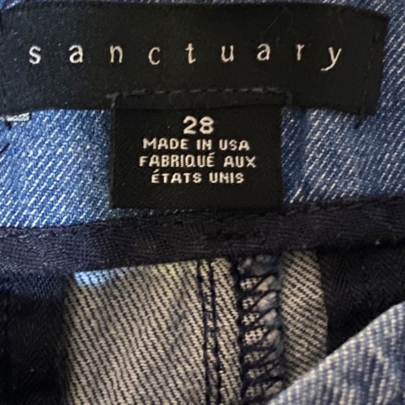 Sanctuary Linen/cotton blend wide leg sailor trouser jean. Sz 28 - Picture 13 of 15